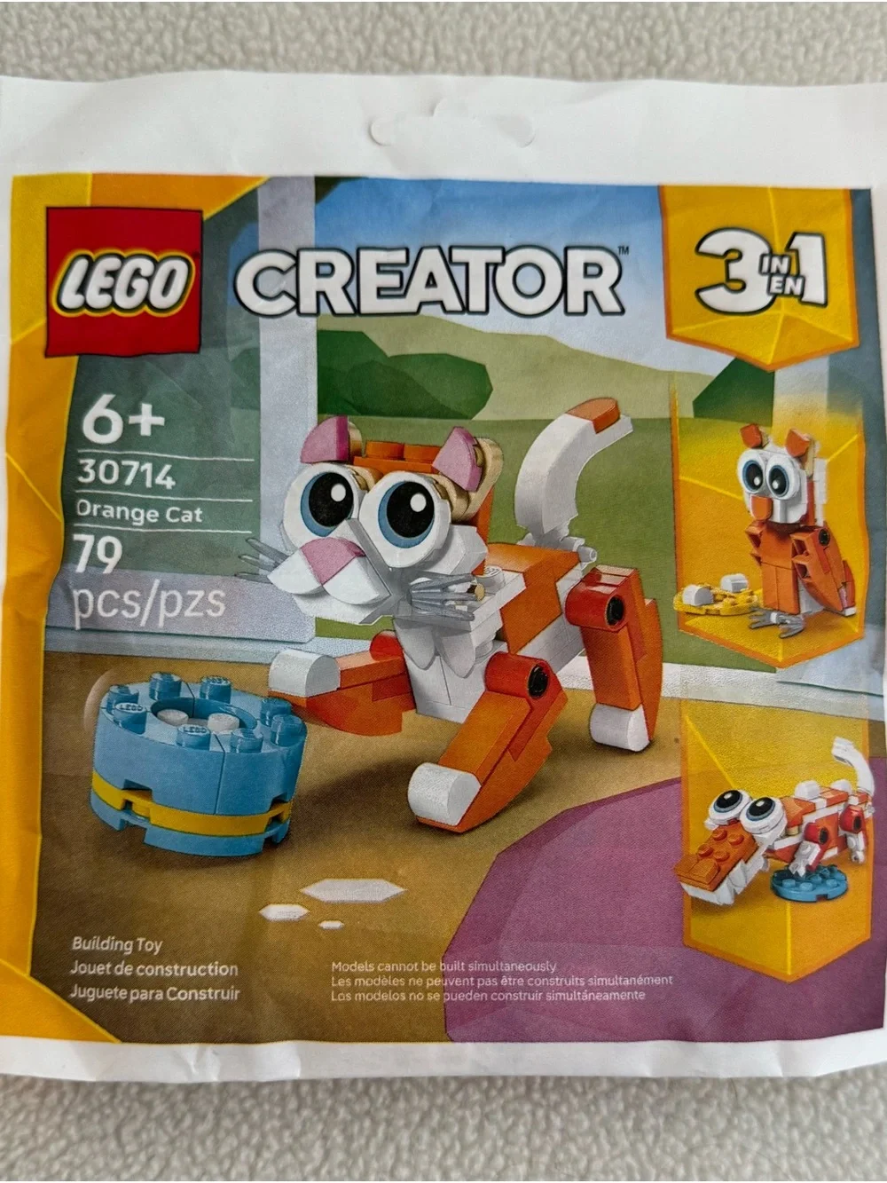 LEGO Creator 3-in-1 Orange Cat Owl Alligator 79 Piece Building Toy 30714